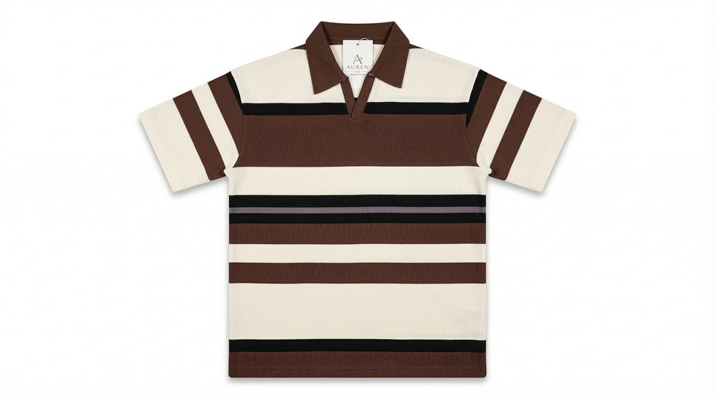 AUREN Textured Stripped Shirt – Modern Summer Casual