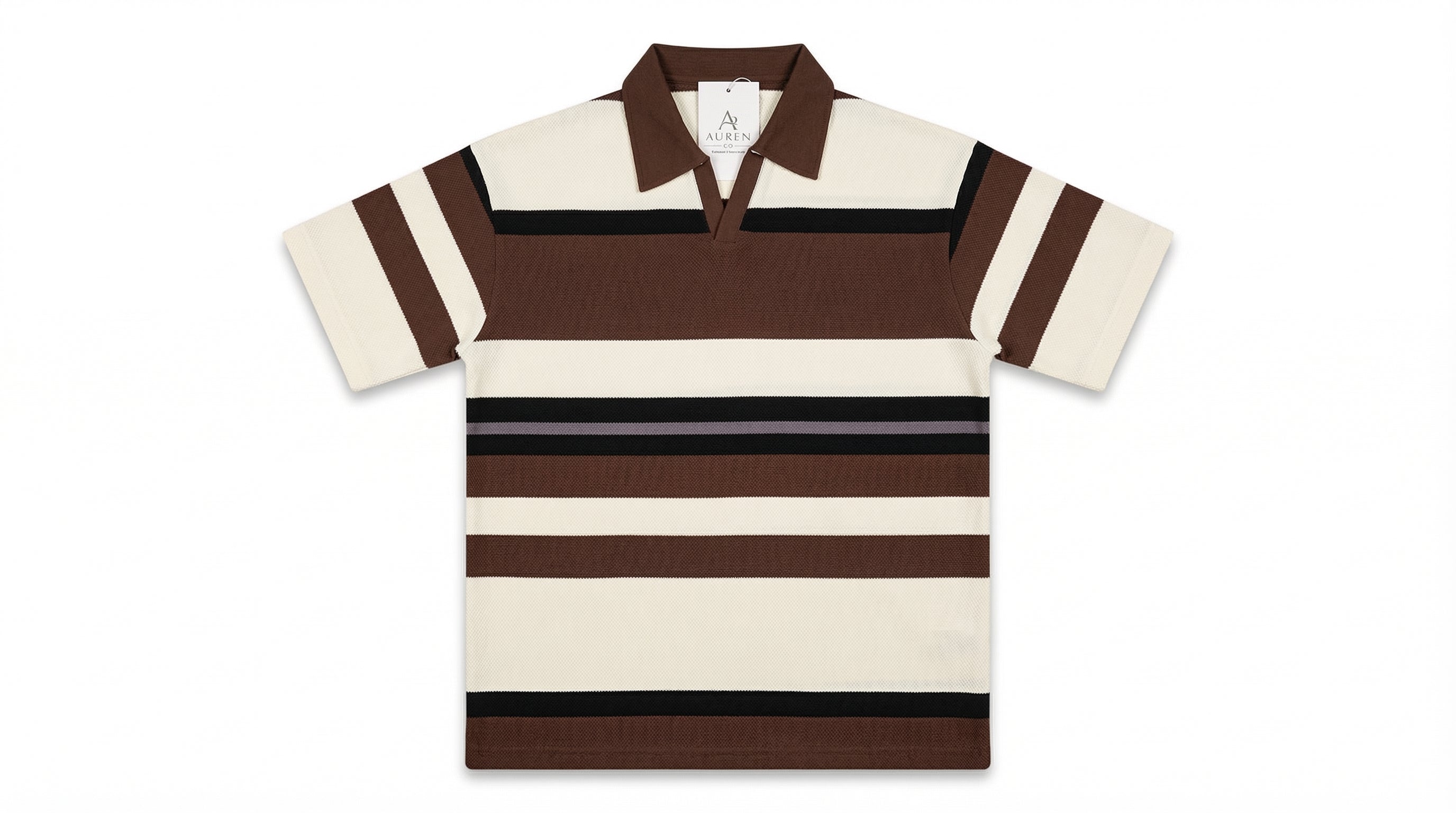 AUREN Textured Stripped Shirt – Modern Summer Casual