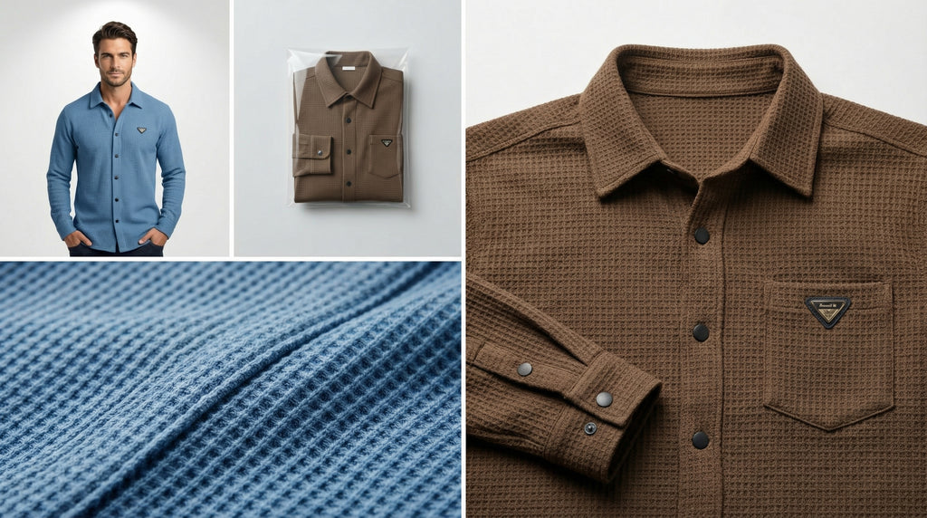 AUREN Mesh Sleeve V-Neck Polo