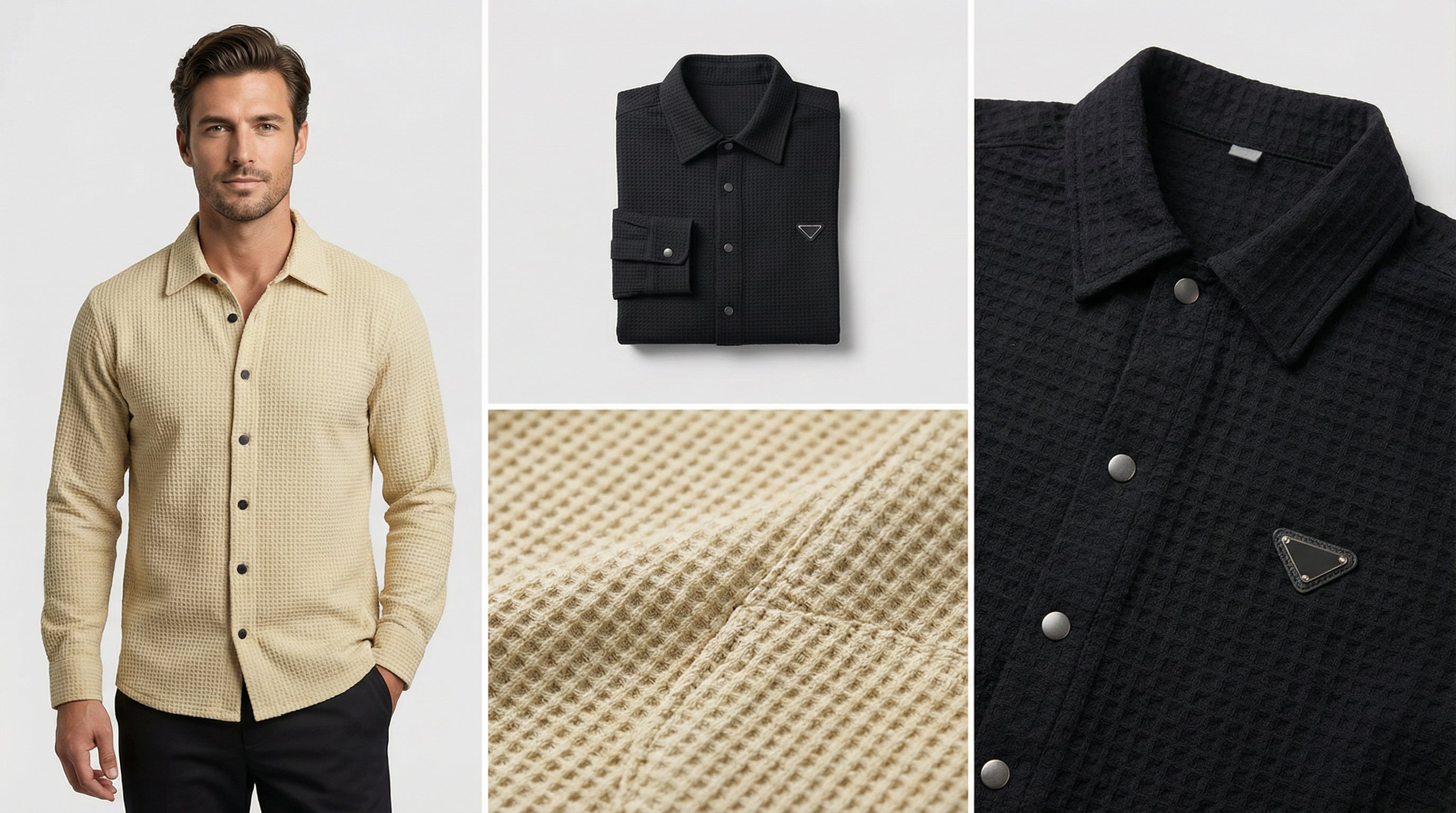 AUREN Utility Textured Overshirt