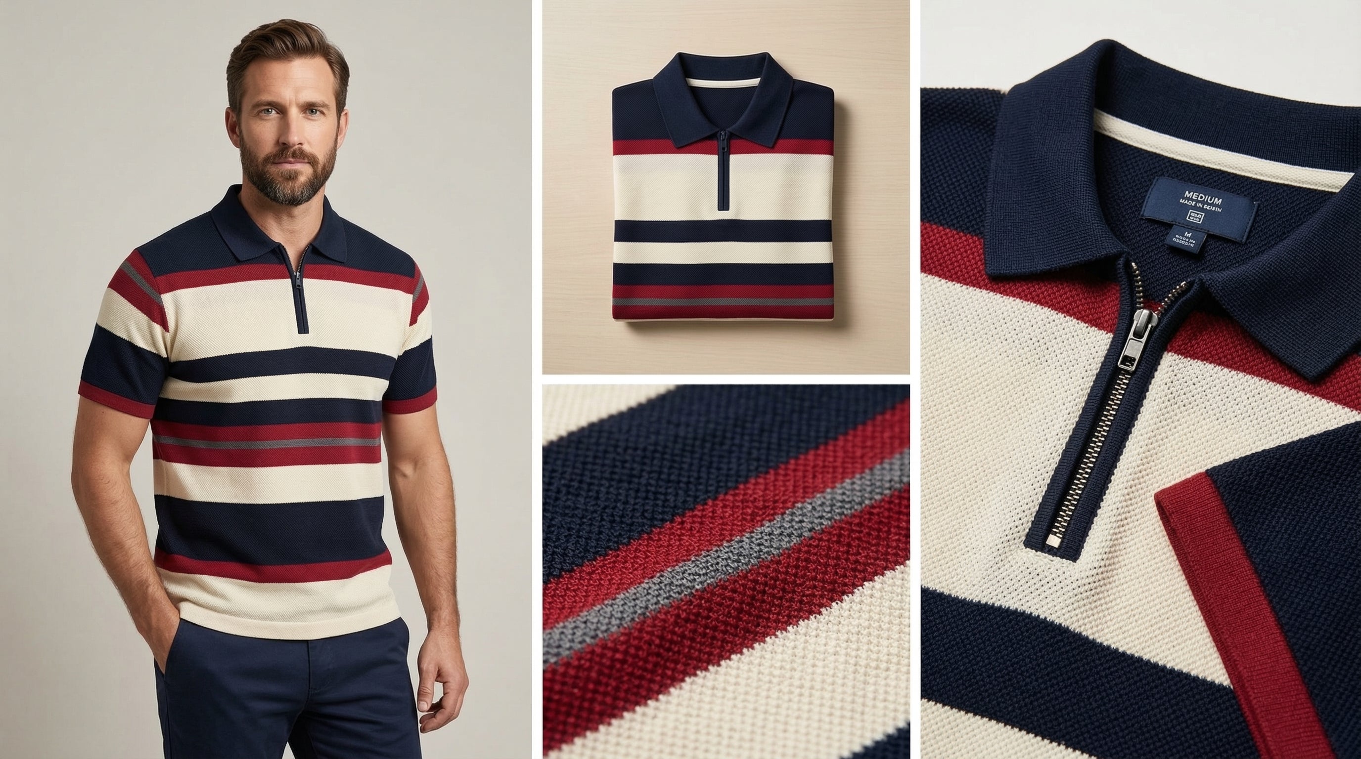 AUREN Textured Stripped Shirt – Modern Summer Casual